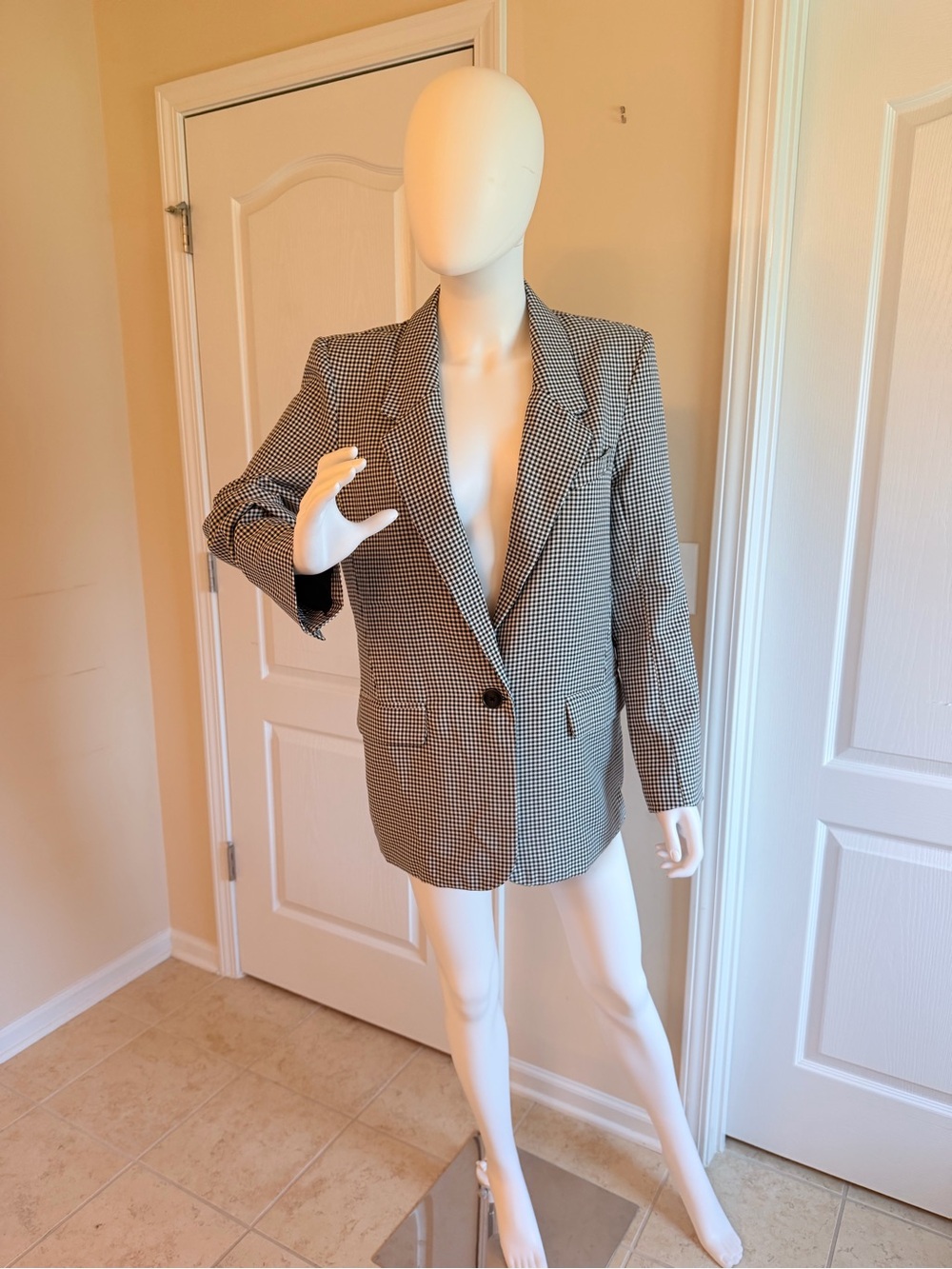 BB Dakota by Steve Madden Persona Houndstooth Blazer Size S